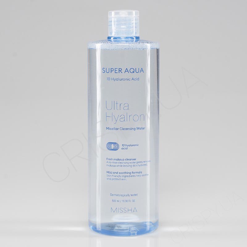 Nước tẩy trang cấp ẩm chuyên sâu Missha Super Aqua Ultra Hyalron Micellar Cleansing Water 500ml