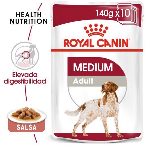 Pate Royal Canin Medium Adult 10x140g - Dành cho chó size nhỡ trưởng thành- Pate cho chó 10x140g