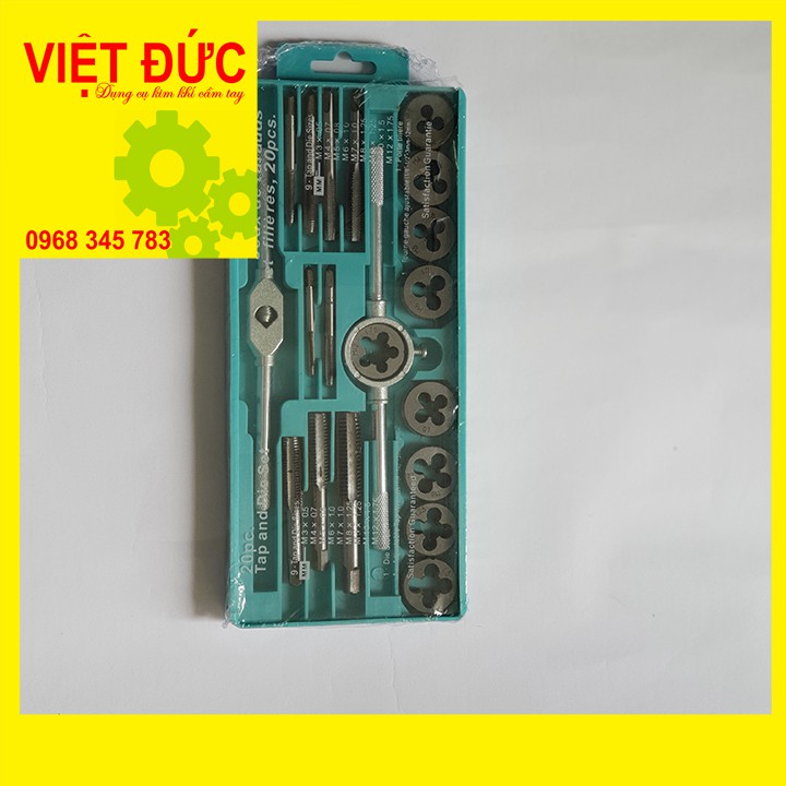 Bộ tay quay taro tạo ren trong và ngoài 20 chi tiết M3-M12