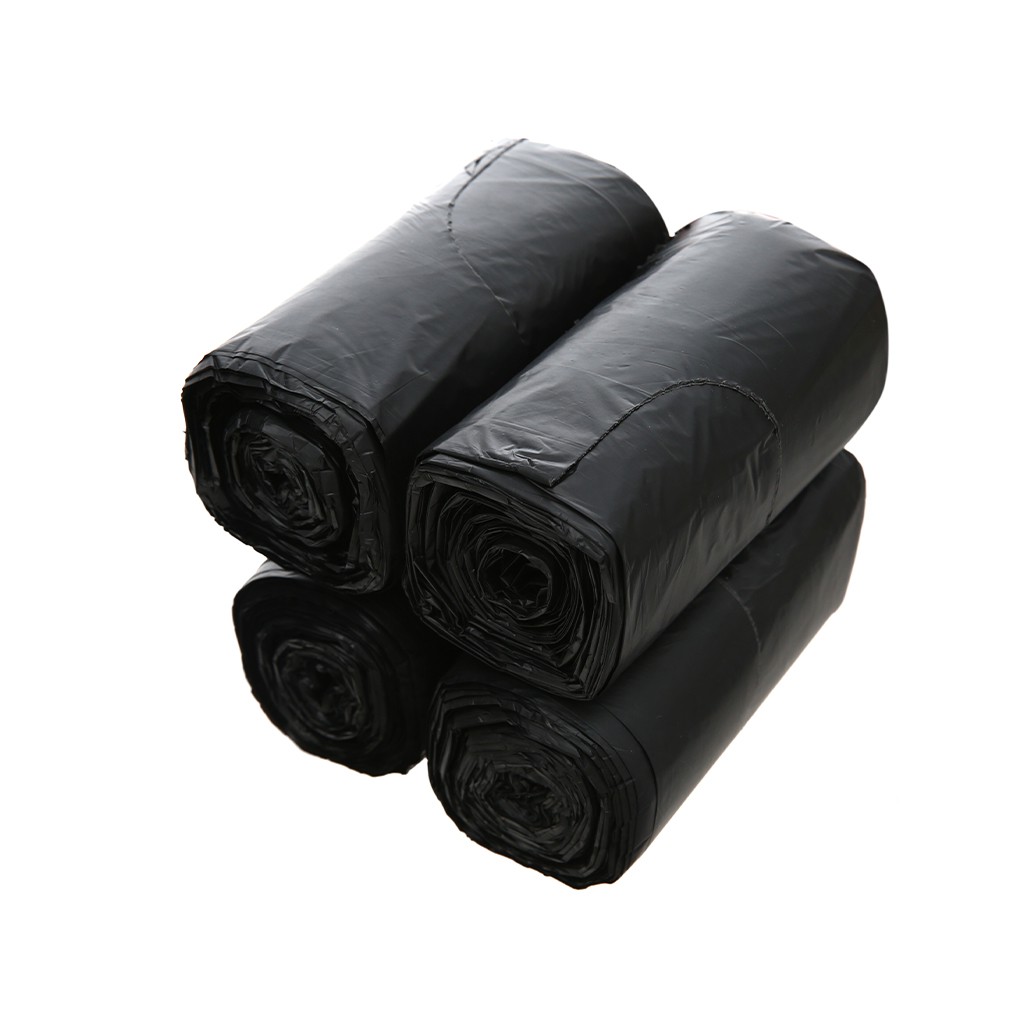 Lô 4 cuộn túi rác tự huỷ có quai tiện dụng Inochi 10L