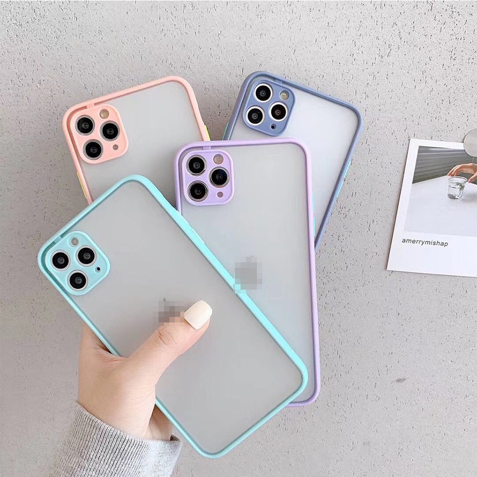 Ốp iphone - ốp BASIC nhám bảo vệ camera màu pastel dành cho iPhone 6/6plus/7/8/7Plus/8Plus/X/Xs/XsMax/11/11 Pro/11Promax