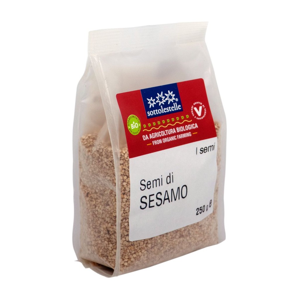 Hạt mè hữu cơ đã bóc vỏ Sotto 250g Organic Sesame