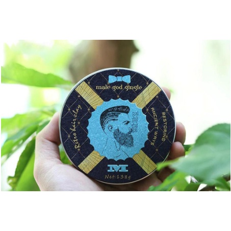 Sáp vuốt tóc MALE GOD GINGLE M 138gr tạo kiểu giữ nếp cho tóc. HÀNG CHÍNH HÃNG