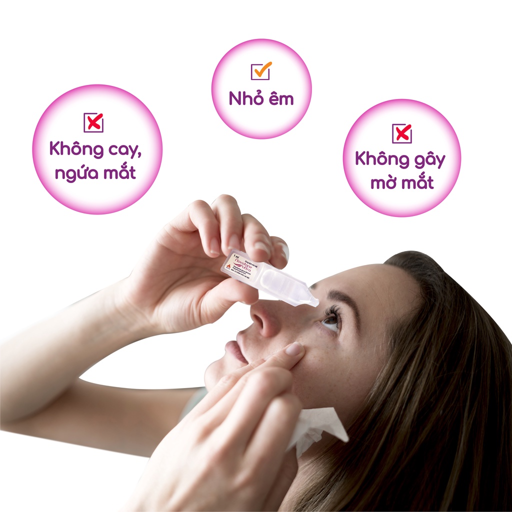 Nước Mắt Nhân Tạo Cho Trẻ Em Novotane Ultra 1ml Giúp Dưỡng Ẩm Mắt, giảm khô mắt, mỏi mắt, mờ mắt Novotane Ultra