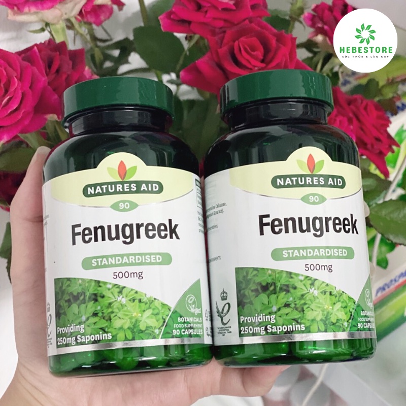 [Chuẩn Anh] Viên uống lợi sữa cỏ cà ri Fenugreek Natures Aid 500mg 90 viên Anh UK - Cam kết chính hãng | BigBuy360 - bigbuy360.vn