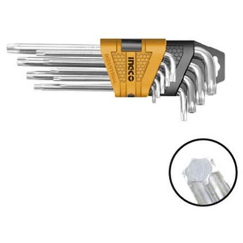 Bộ lục giác bông dài 9 cây INGCO HHK13091