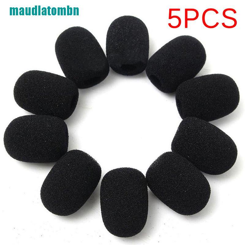 Set 5 Miếng Xốp Bọc Đầu Micro Màu Đen