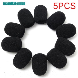Set 5 miếng xốp bọc đầu micro màu đen