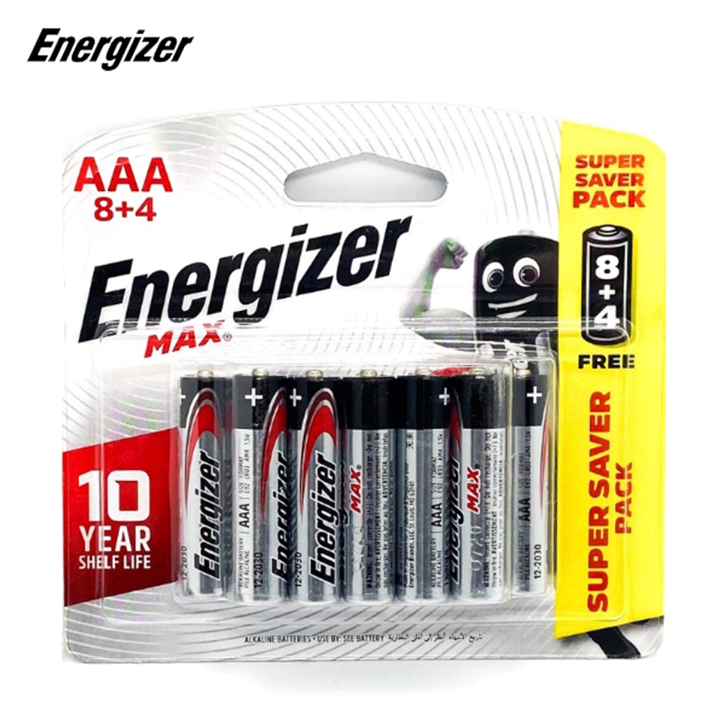 PIN AAA ENERGIZER MAX E92 Siêu Bền - Hàng chính hãng