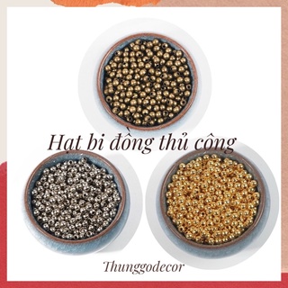 10gram hạt bi đồng làm trang sức thủ công