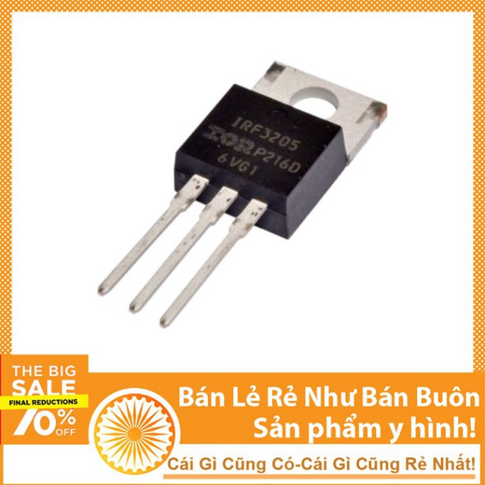 Mosfet IRF3205 TO-220 55V 110A (Kênh N)