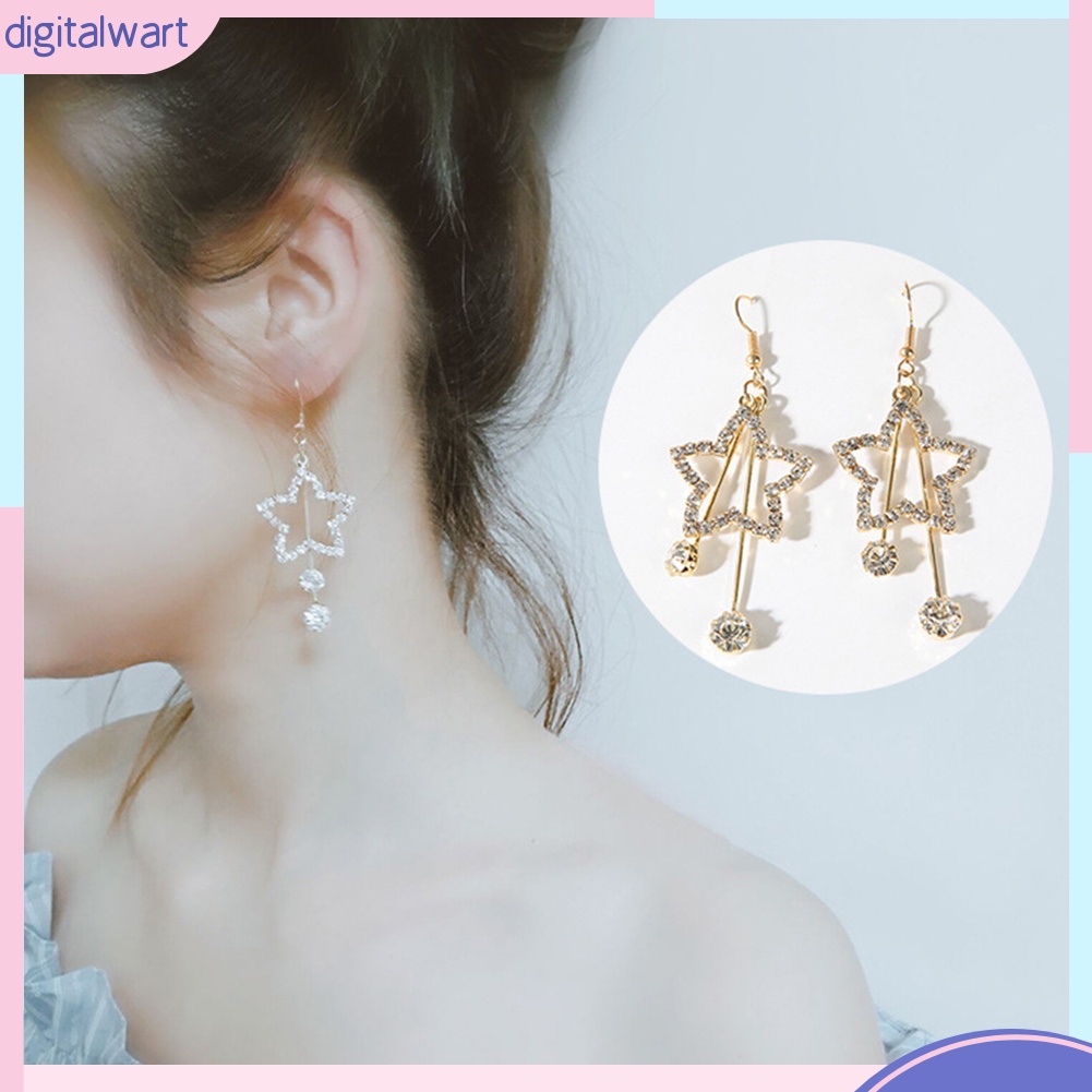 Đôi bông tai họa tiết ngôi sao thời trang cho nữ