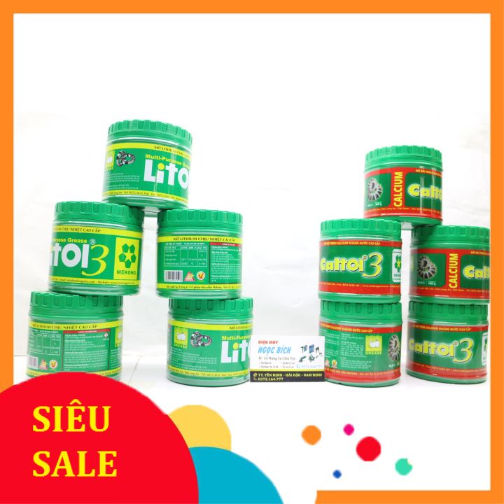 Mỡ bò chịu nhiệt Litol 400G - chịu nước Catol