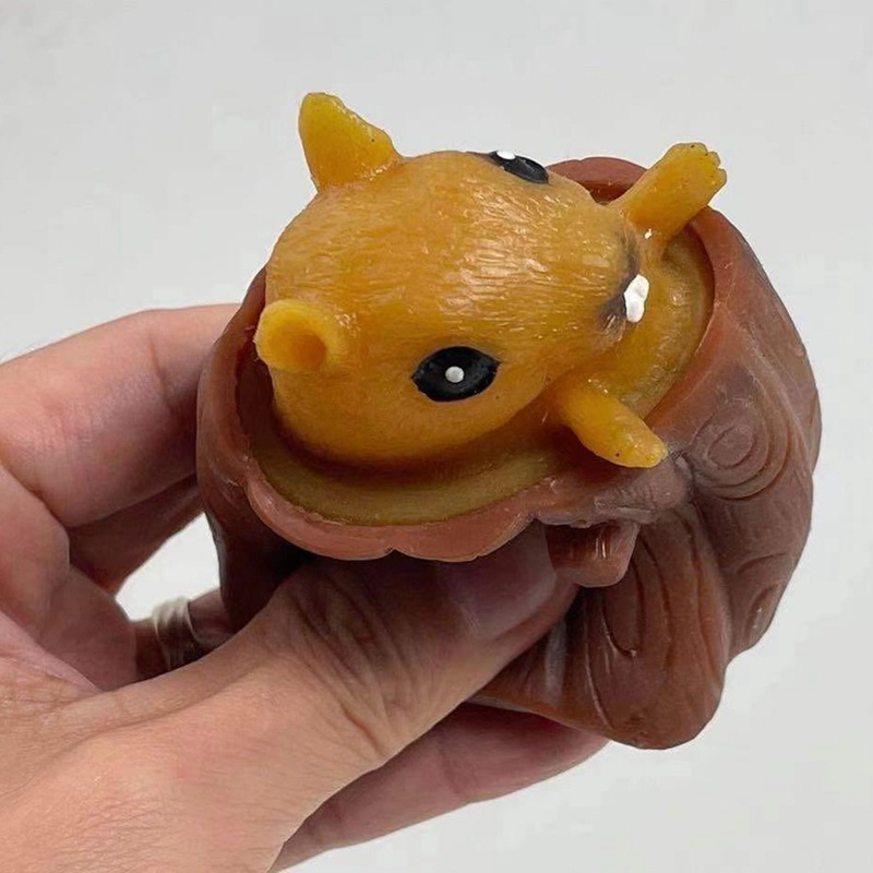 Đồ Chơi Bóp Nén Giảm Căng Thẳng Hình Cây / Sóc Có Giá Đỡ Bút Tiện Dụng