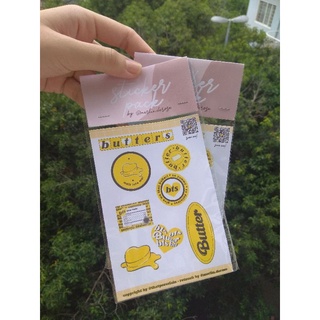 Sticker butter bts | nhãn dán bts size a6 không bế viền