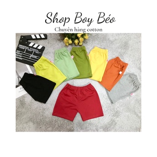 Quần đùi thun 💥 cotton 4 chiều 💥 quần đùi chục chất cotton xin cho bé 7-20kg