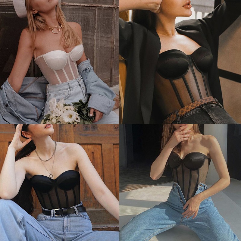 Áo Nịt Ngực Phong Cách Vintage Gợi Cảm Cho Phụ Nữ