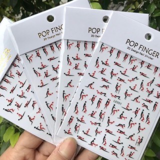 Sticker dán trang trí móng tay họa tiết ngộ ngĩnh