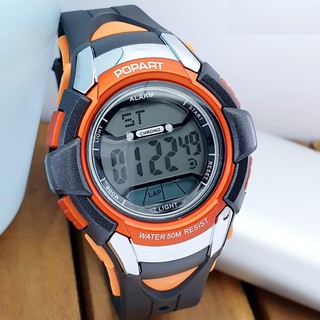 Đồng hồ trẻ em bé trai popart pop 425 , size 4cm , đèn led 7 màu, chống nước