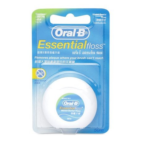 Chỉ nha khoa ORAL-B - Esential‪ Floss Waxed Dental Floss​ 50m