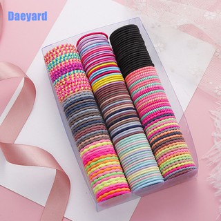 Bộ 50 Cái / 100 Chiếc Thời Trang Hàn Quốc Cho Bé Trẻ Em Nylon Co Giãn Tóc Dây Cao Su Kẹo Đuôi Ngựa Dây Buộc Tóc Bé Gái Phụ Kiện Tóc Mũ Đội Đầu