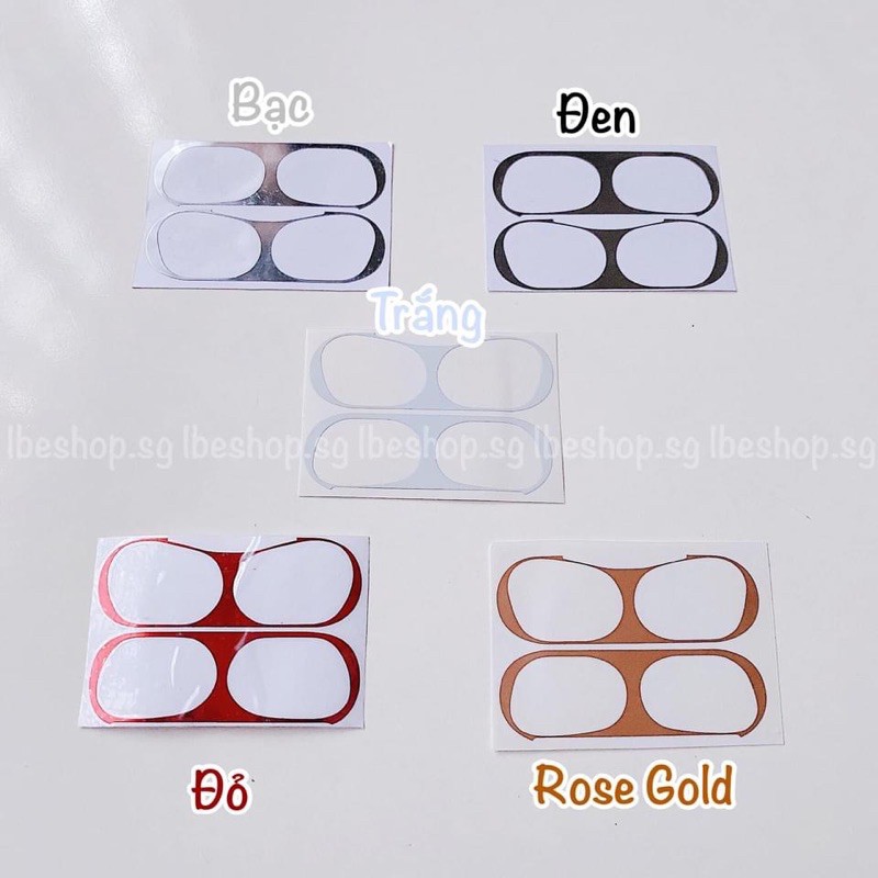 Miếng Dán Chống Bẩn Bảo Vệ Tai nghe không dây Airpods Pro/ Pro 2 2022 Chất Liệu Kim Loại Metal Chống Trầy Bên Trong