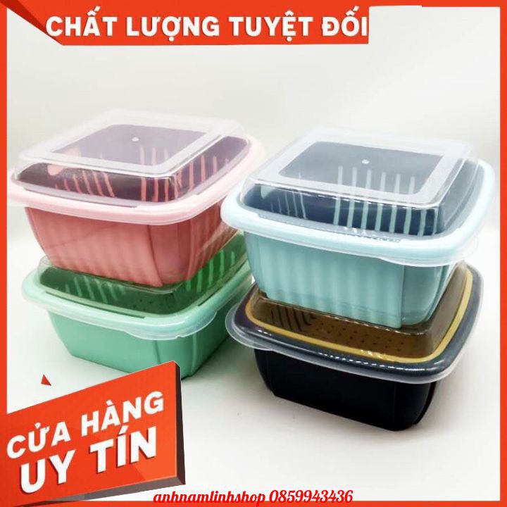 Bộ Rổ Nhựa Kèm Chậu Có Nắp Đậy | BigBuy360 - bigbuy360.vn