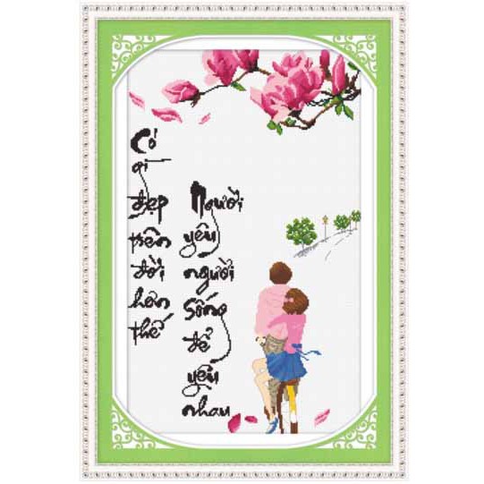 TRANH THÊU TÌNH YÊU IST112