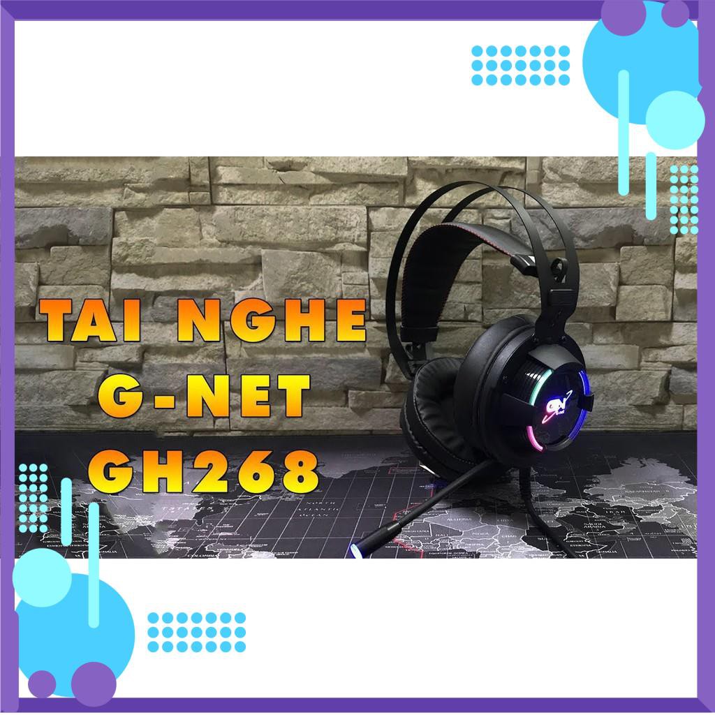 [Tặng mã 50k] Tai Nghe chụp đầu GNet GH268 - Led RGB - Âm Thanh 7.1 Cổng USB  - BH 12 Tháng chính hãng [Xả kho] | BigBuy360 - bigbuy360.vn