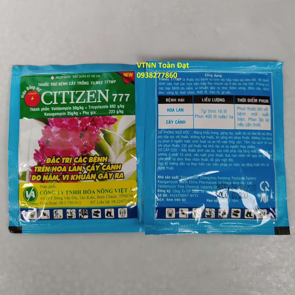 Bán Thuốc trừ bệnh CITIZEN 777, Đặc trị vi khuẩn và nấm cho hoa lan, cây cảnh chất lượng.