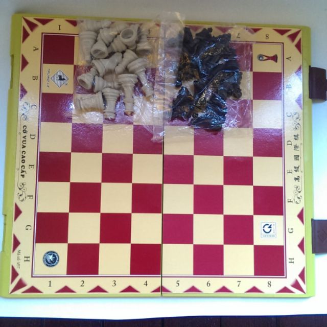 Bộ cờ vua bàn cờ nhựa lớn 44 x 43 (cm)
