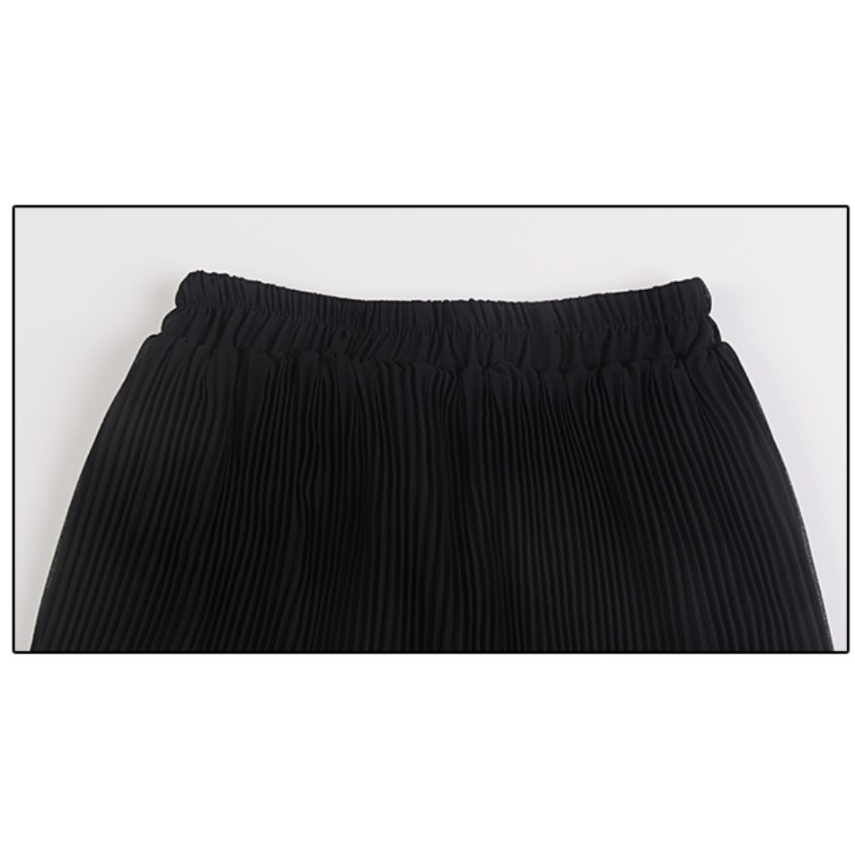 Chân váy xếp ly voan 2 tầng, Dáng chữ A, Chân váy midi xếp ly - CV63 | BigBuy360 - bigbuy360.vn