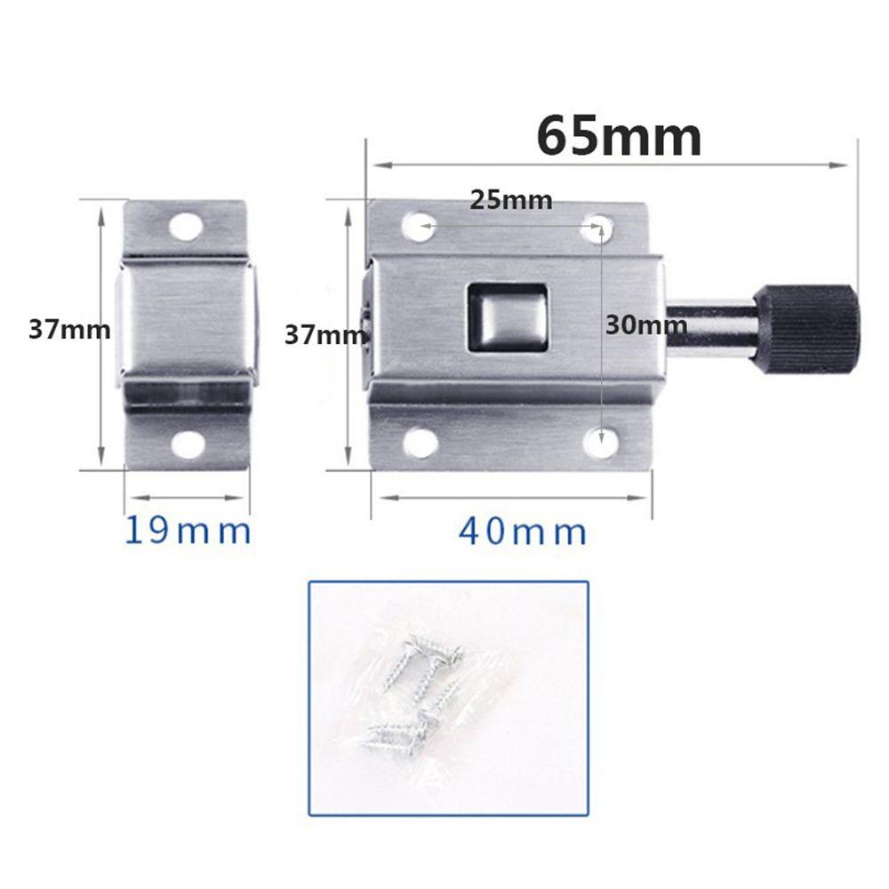 Set 2 Chốt Lò Xo Tự Khóa Chống Trộm Bằng Thép Không Gỉ Co Giãn