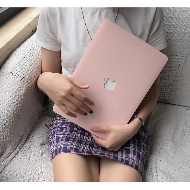 Combo Ốp Macbook Và Phủ Phím Màu Hồng Pastel (Tặng Kèm Miếng Dán Màn Hình Và Set Nút Chống | BigBuy360 - bigbuy360.vn