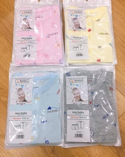 Bộ dài tay noubaby [ hàng loại 1]chất sợi tre