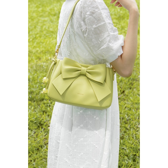 Túi đeo chéo nữ Just Star dễ thương đi làm, đi chơi charm nơ xinh xắn ViAnh Store 172942