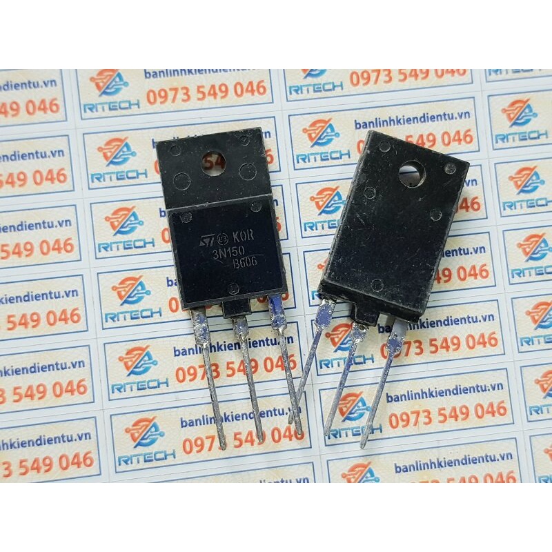 [Combo 2 con] 3N150, STFW3N150 Mosfet nguồn kênh N 2.5A 1500V tháo máy