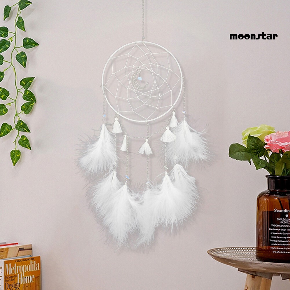 Dây treo trang trí Dreamcatcher có lông vũ xinh xắn