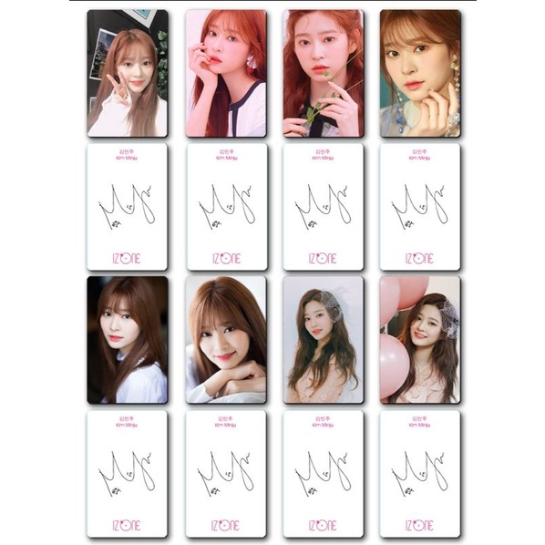 Set card chữ kí Kim Minju - IZONE