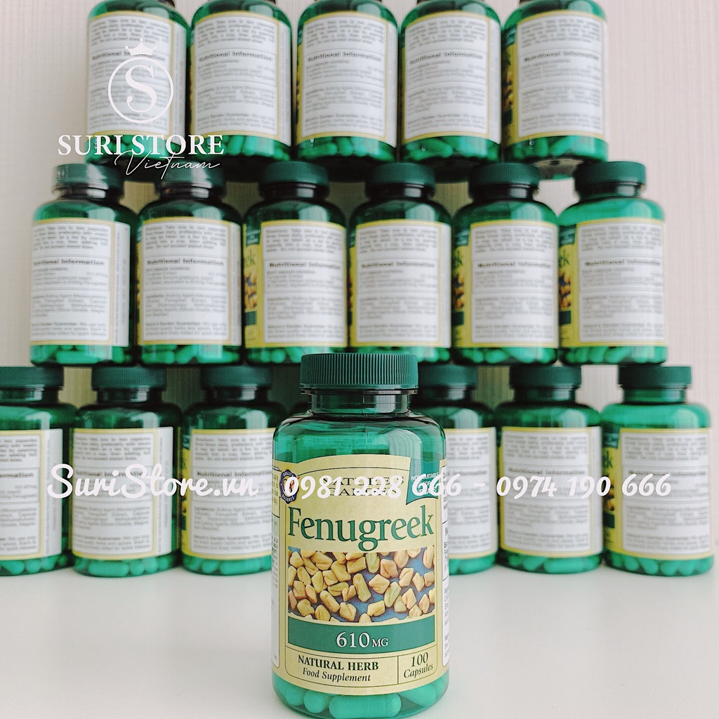 Lợi sữa Ri Nature’s Garden Fenugreek UK 610mg 100viên