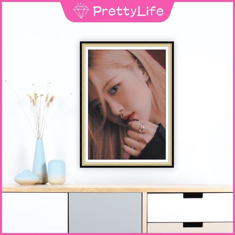 Bộ Tranh Đính Đá 5D Tự Làm Hình Nhóm Nhạc Blackpink Kích Thước 30x40cm / 40x50cm