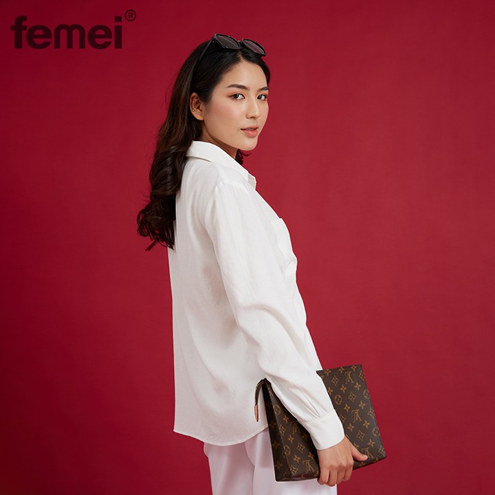 FEMEI - Set quần ống suông áo sơ mi FSSMD03