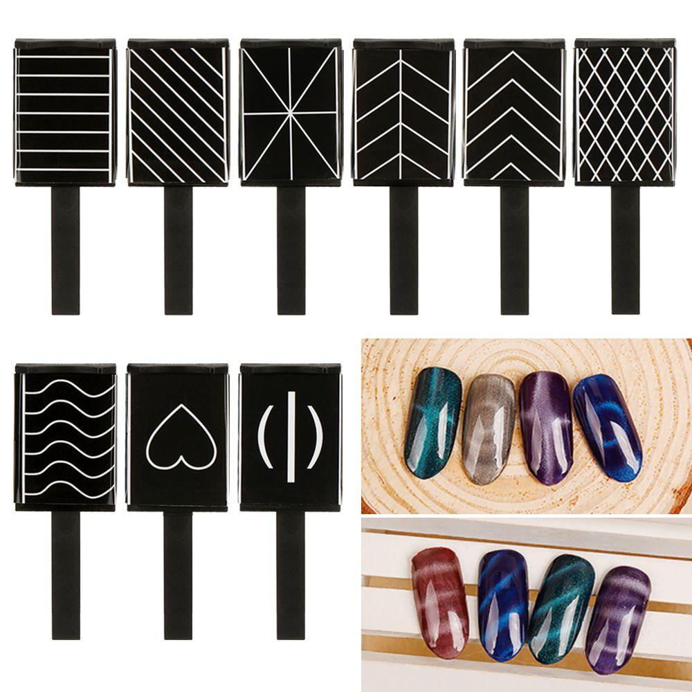 [Hàng mới về] Miếng dán móng 3D DIY hiệu ứng nam châm mắt mèo độc đáo