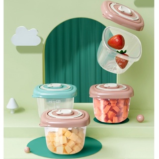 Combo 6 Hộp Trữ Đông Misuta 120ml, Đựng Đồ Ăn Dặm Cho Bé