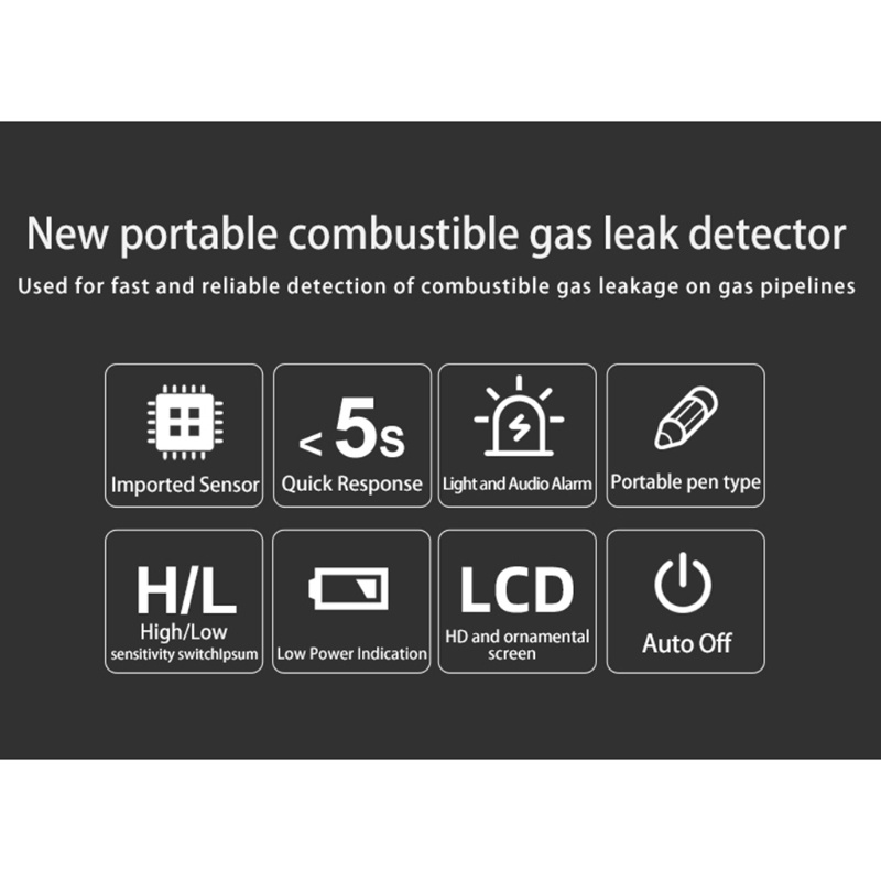 Nevada Máy Phát Hiện Rò Rỉ Khí Gas Tự Nhiên Dạng Bút Tiện Lợi