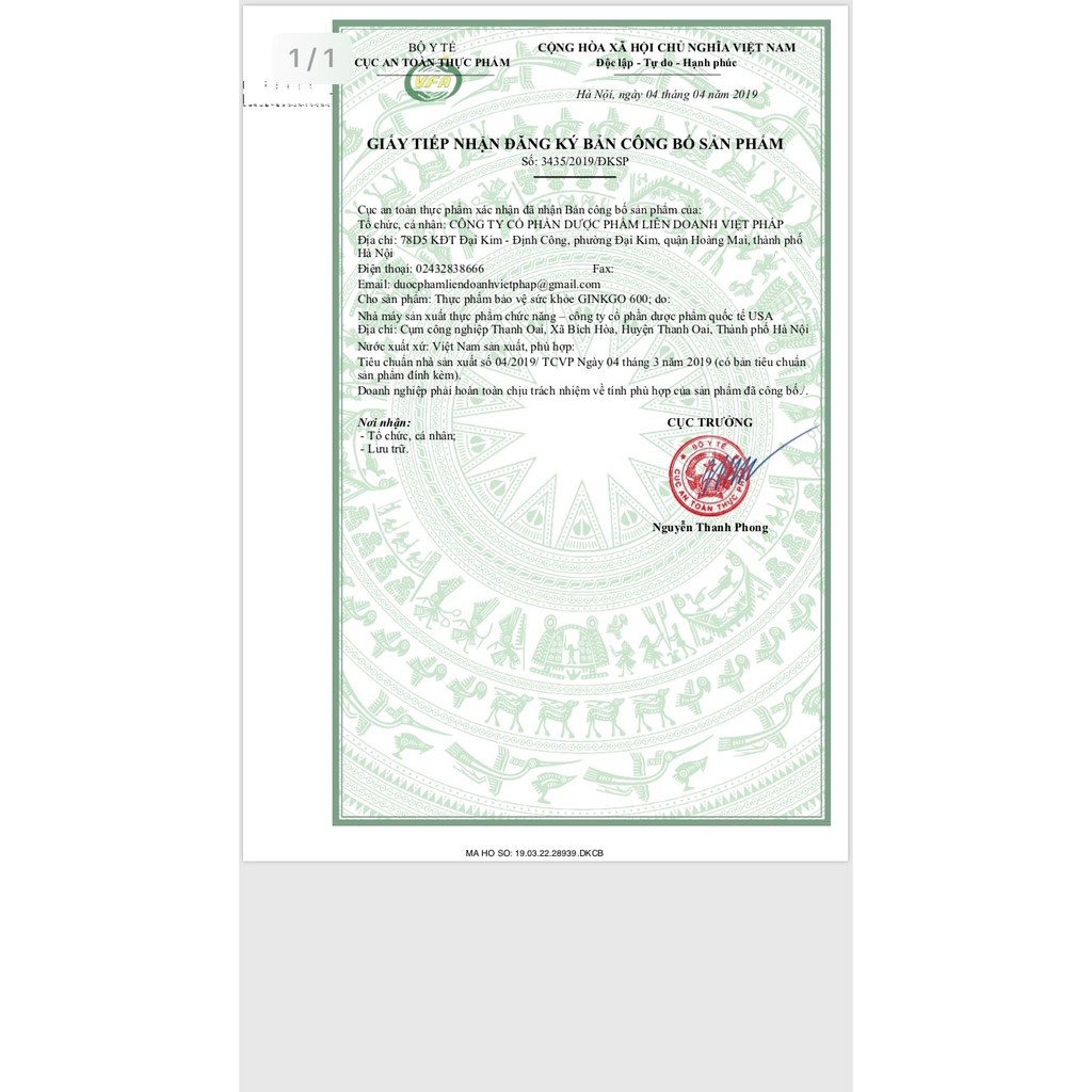 Viên uống bổ não gingko 600, giảm đau đầu, hoa mắt, chóng mặt,rối loạn tiền đình, Hộp 100 viên