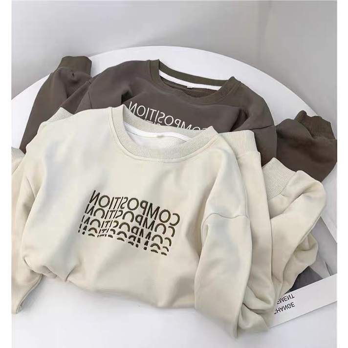 Áo Nỉ Sweater Nam Nữ Form Rộng Vải Nỉ Bông Dày Dặn phong cách Ulzzang Camstore | BigBuy360 - bigbuy360.vn