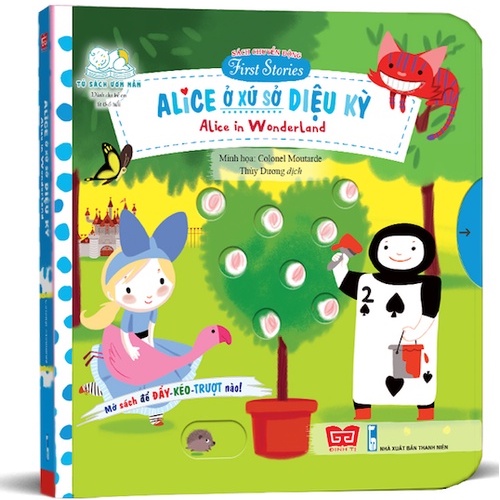 Sách Chuyển Động Cho Bé 0-6 Tuổi - Alice Ở Xứ Sở Diệu Kỳ -  Alice In Wonderland - Đinh Tị