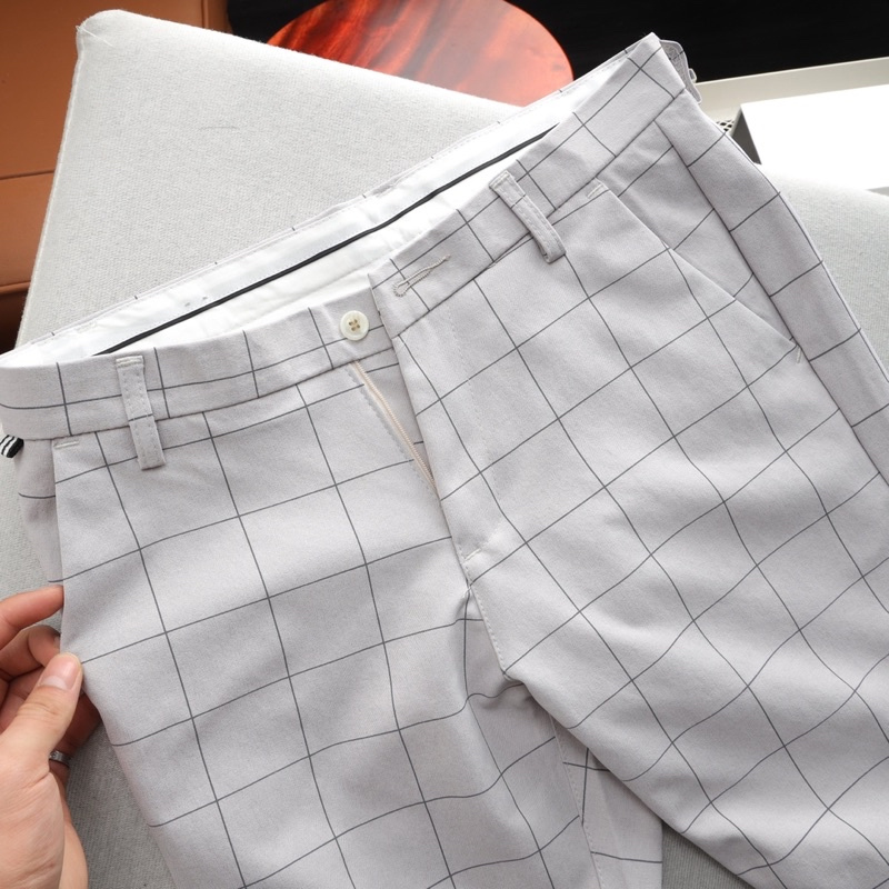 Quần short kẻ sọc nam Hàn Quốc chuẩn shop menshopgiare