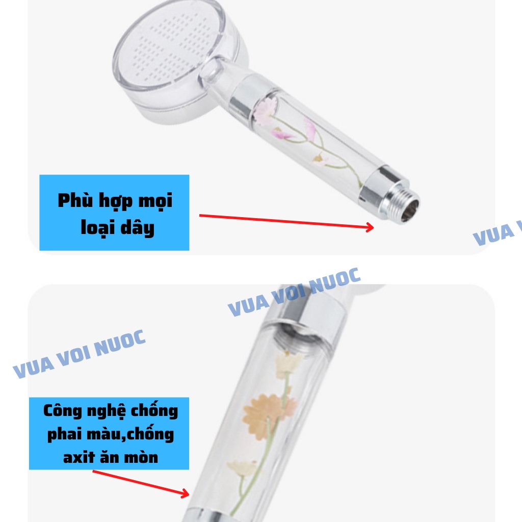 Vòi hoa sen tăng áp,vòi tắm hình bông hoa VVN107
